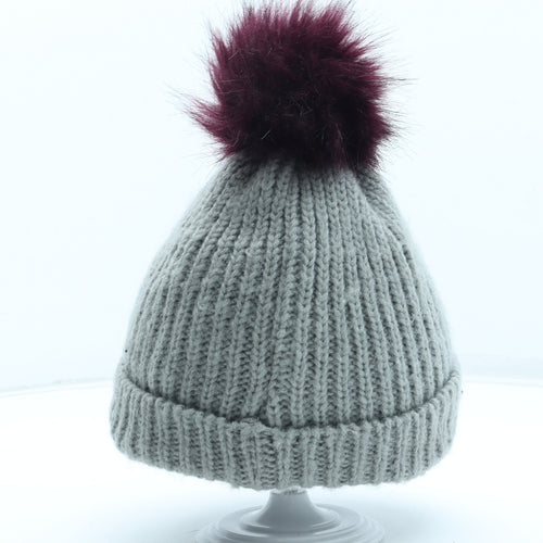 Mountain Warehouse Womens Grey Acrylic Bobble Hat One Size