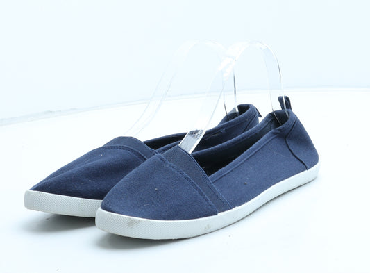 Primark Womens Blue Synthetic Slip On Casual UK
