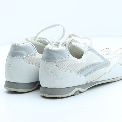 F&F Womens White Synthetic Trainer UK