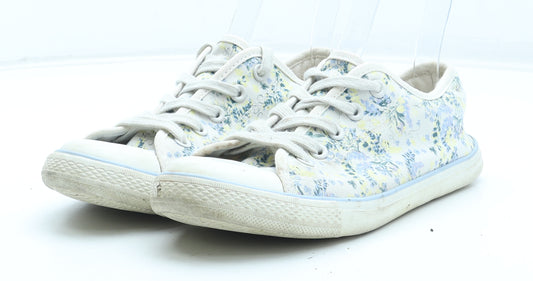 F&F Womens Multicoloured Floral Polyester Trainer UK