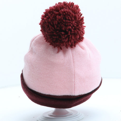 George Girls Pink Acrylic Bobble Hat One Size - Harry Potter
