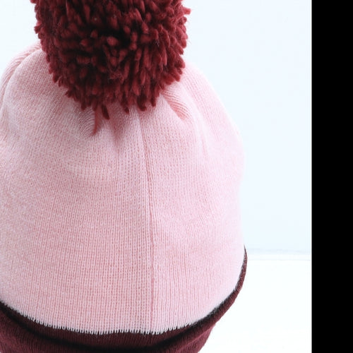 George Girls Pink Acrylic Bobble Hat One Size - Harry Potter