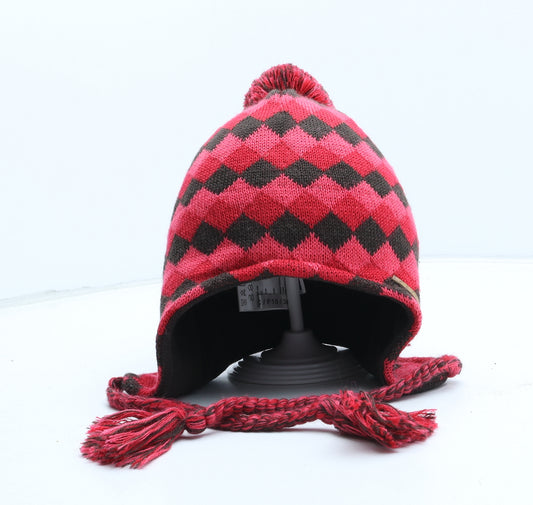 Berghaus Womens Pink Argyle/Diamond Wool Trapper Hat One Size