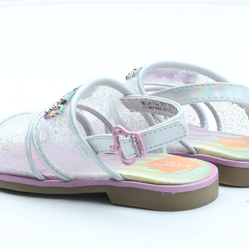 Juicy Couture Girls Multicoloured Plastic Slingback Sandal UK 5