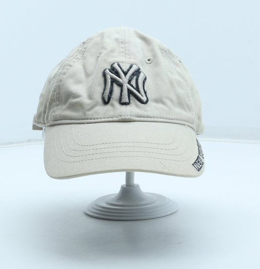 Genuine Merchandise Mens Beige Cotton Snapback Size Adjustable - New York