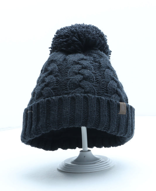 NEXT Boys Blue Acrylic Winter Hat One Size - Bobble Hat