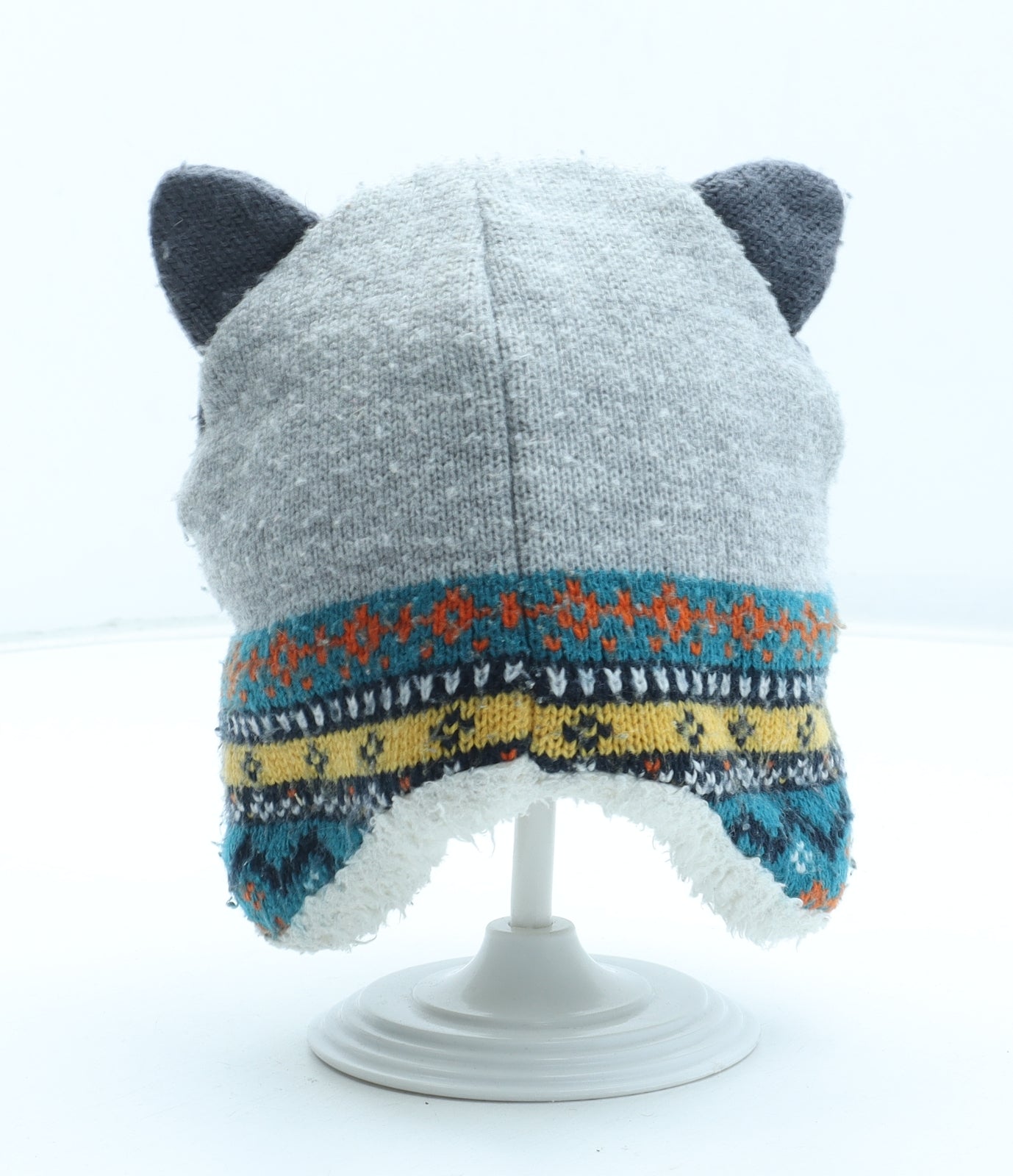 Nutmeg Boys Multicoloured Acrylic Winter Hat One Size - Badger