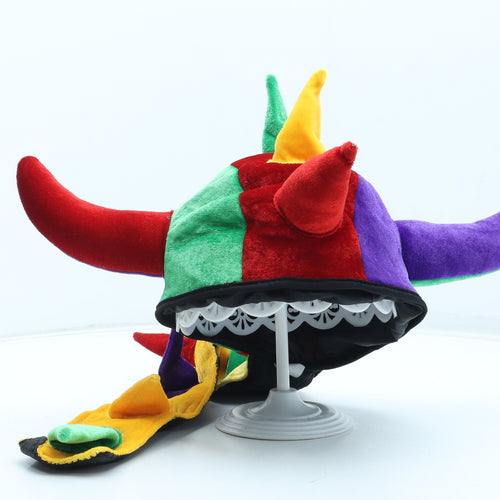 Preworn Boys Multicoloured Colourblock Polyester Winter Hat One Size - Viking