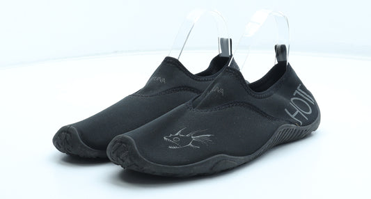 Hot Tuna Mens Black Polyester Trainer UK 8 42 - Aqua Shoes