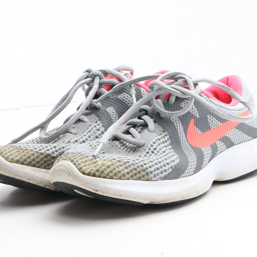 Nike Womens Grey Geometric Synthetic Trainer UK
