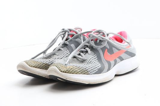 Nike Womens Grey Geometric Synthetic Trainer UK