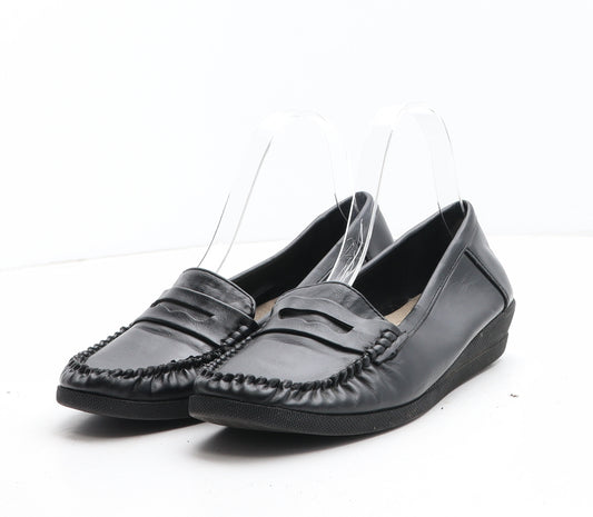Softlites Womens Black Synthetic Loafer Casual UK