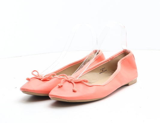 New Look Womens Pink Synthetic Ballet Flat UK