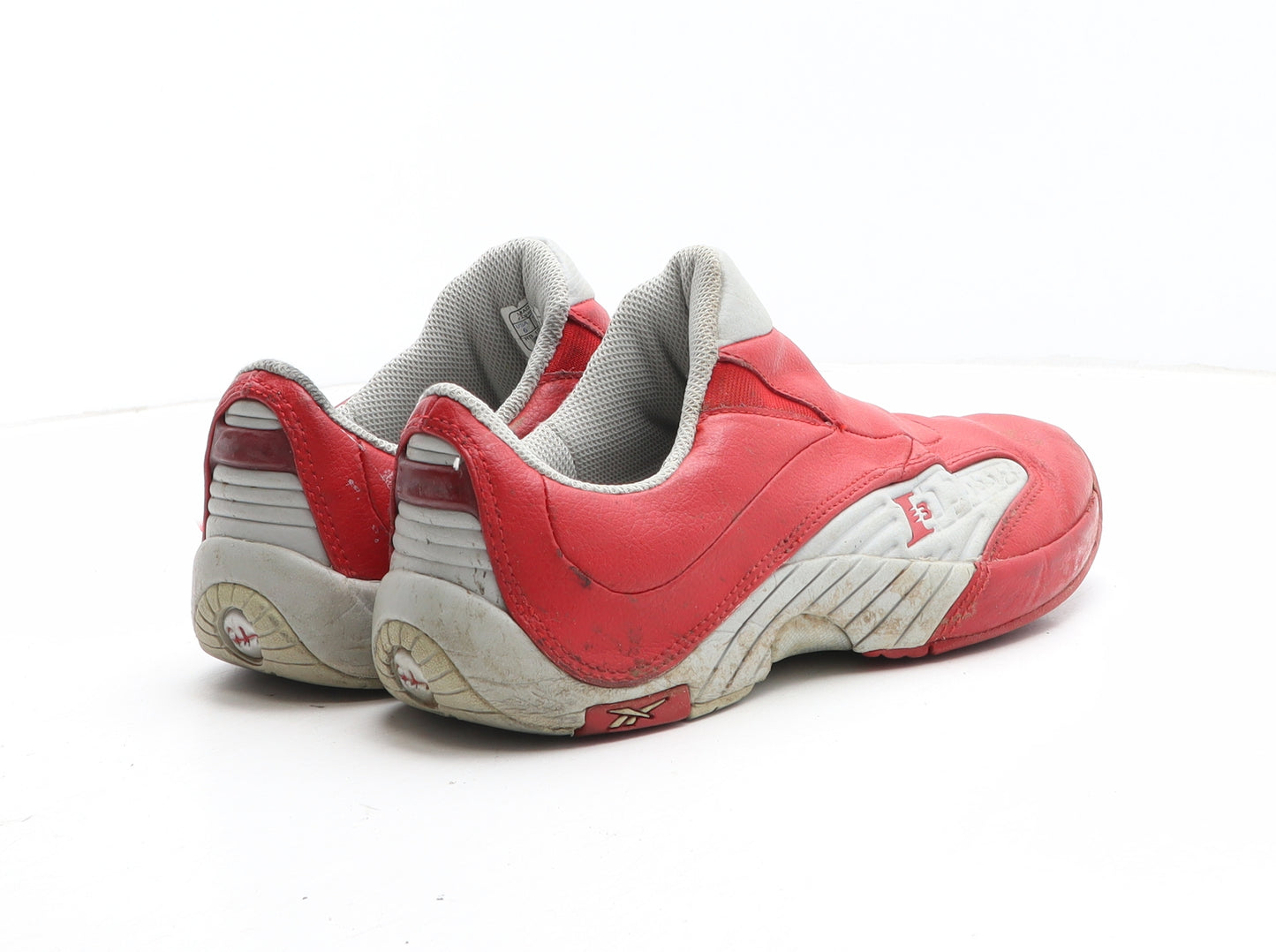 Reebok Mens Red Colourblock Synthetic Trainer UK 5.5