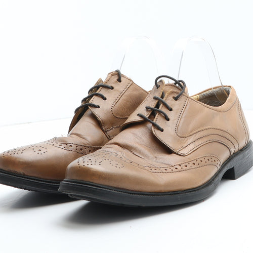 Cotswold Mens Brown Synthetic Brogue Dress UK 9