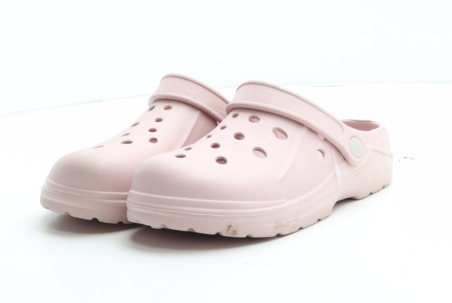 Preworn Womens Pink Synthetic Slip On Sandal UK