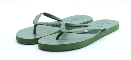 Abercrombie & Fitch Mens Green Rubber Flip-Flop Sandal UK 7 - Estimated UK Size 7