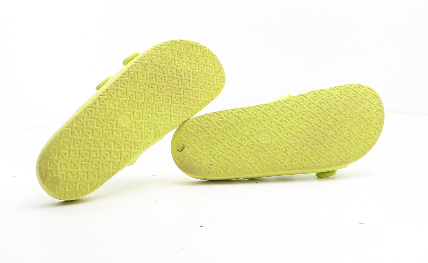 Preworn Womens Green Synthetic Slip On Sandal UK