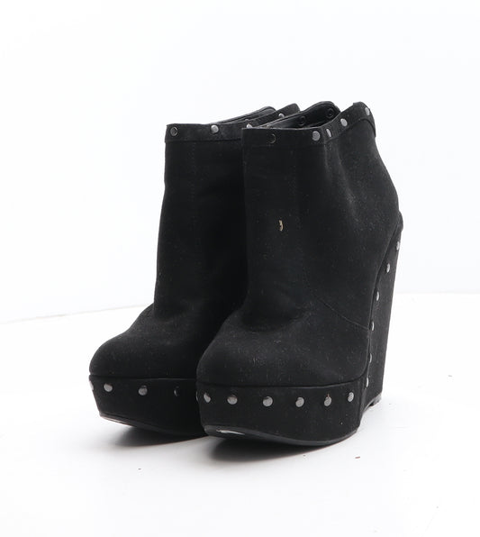 New Look Womens Black Synthetic Bootie Boot UK
