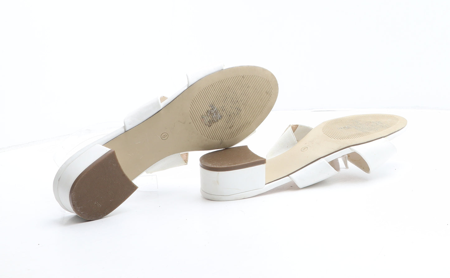 Dorothy Perkins Womens White Polyurethane Slip On Sandal UK