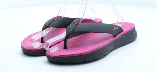 Totsol Womens Pink Rubber Thong Sandal UK