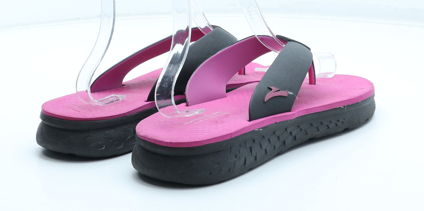 Totsol Womens Pink Rubber Thong Sandal UK