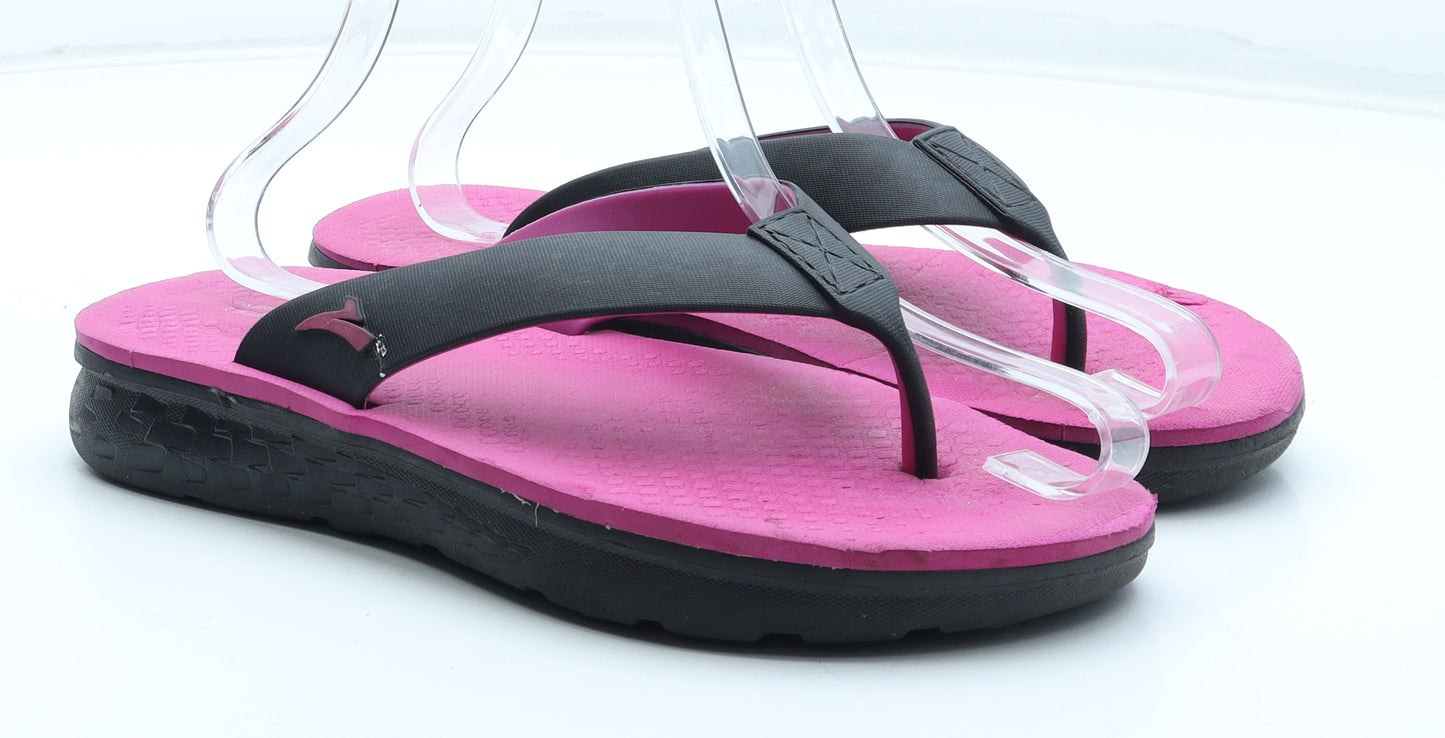 Totsol Womens Pink Rubber Thong Sandal UK