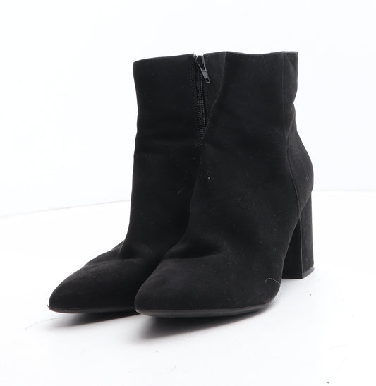 New Look Womens Black Synthetic Bootie Boot UK