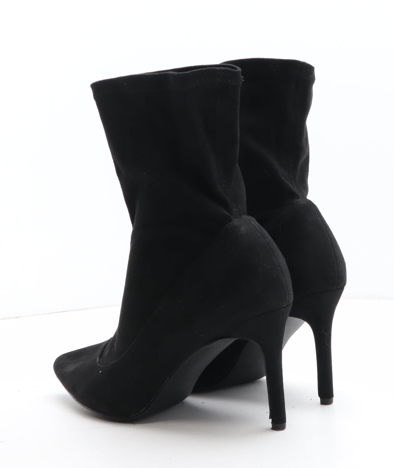 Sole Diva Womens Black Synthetic Sock Boot UK