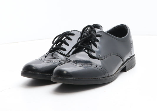 Clarks Womens Black Synthetic Oxford Casual UK