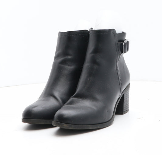 F&F Womens Black Synthetic Bootie Boot UK