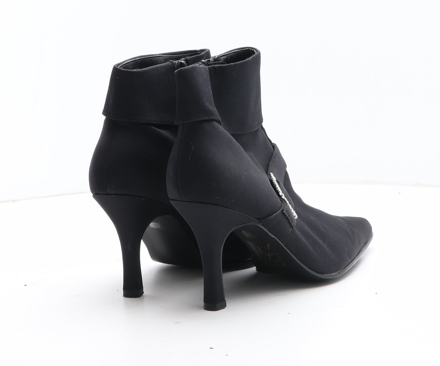 Fiore Womens Black Synthetic Bootie Boot UK