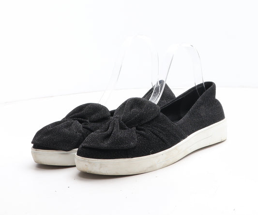 Very Womens Black Synthetic Slip On Casual UK