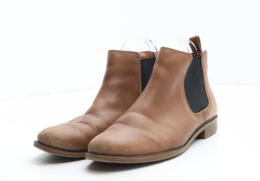 Clarks Womens Brown Synthetic Chelsea Boot UK
