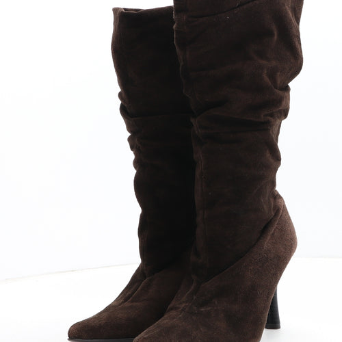 Fiore Womens Brown Synthetic Bootie Boot UK