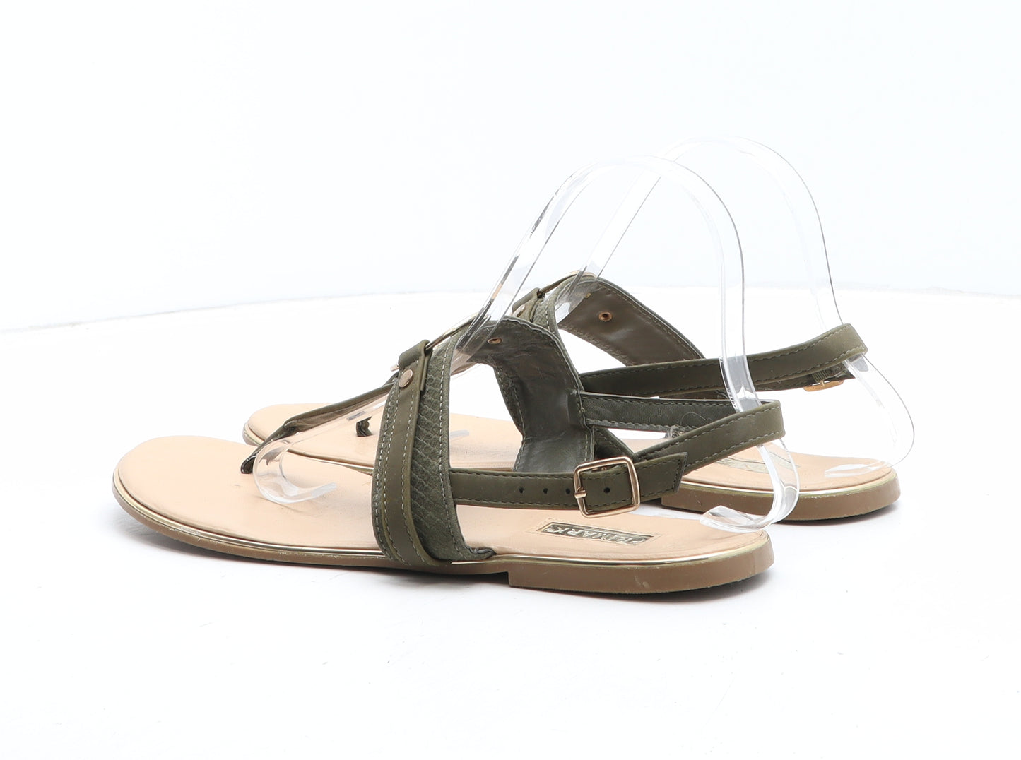 Primark Womens Green Synthetic Thong Sandal UK