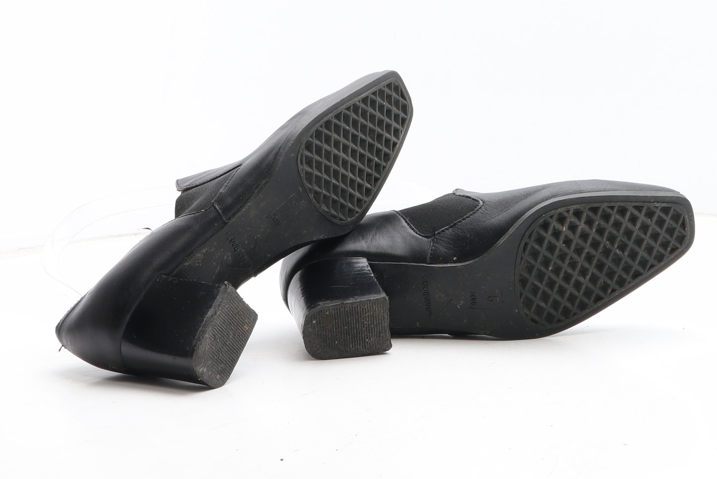 FootGlove Womens Black Synthetic Slip On Boot UK