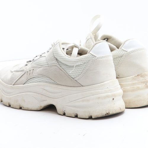 H&M Womens Beige Synthetic Trainer UK