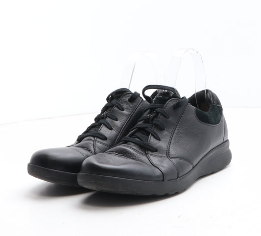 Clarks Womens Black Synthetic Trainer UK