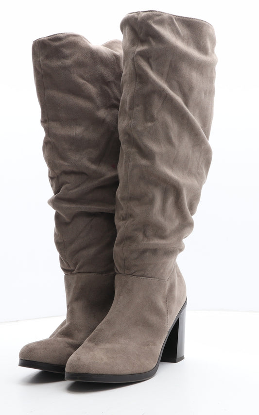 New Look Womens Brown Synthetic Bootie Boot UK