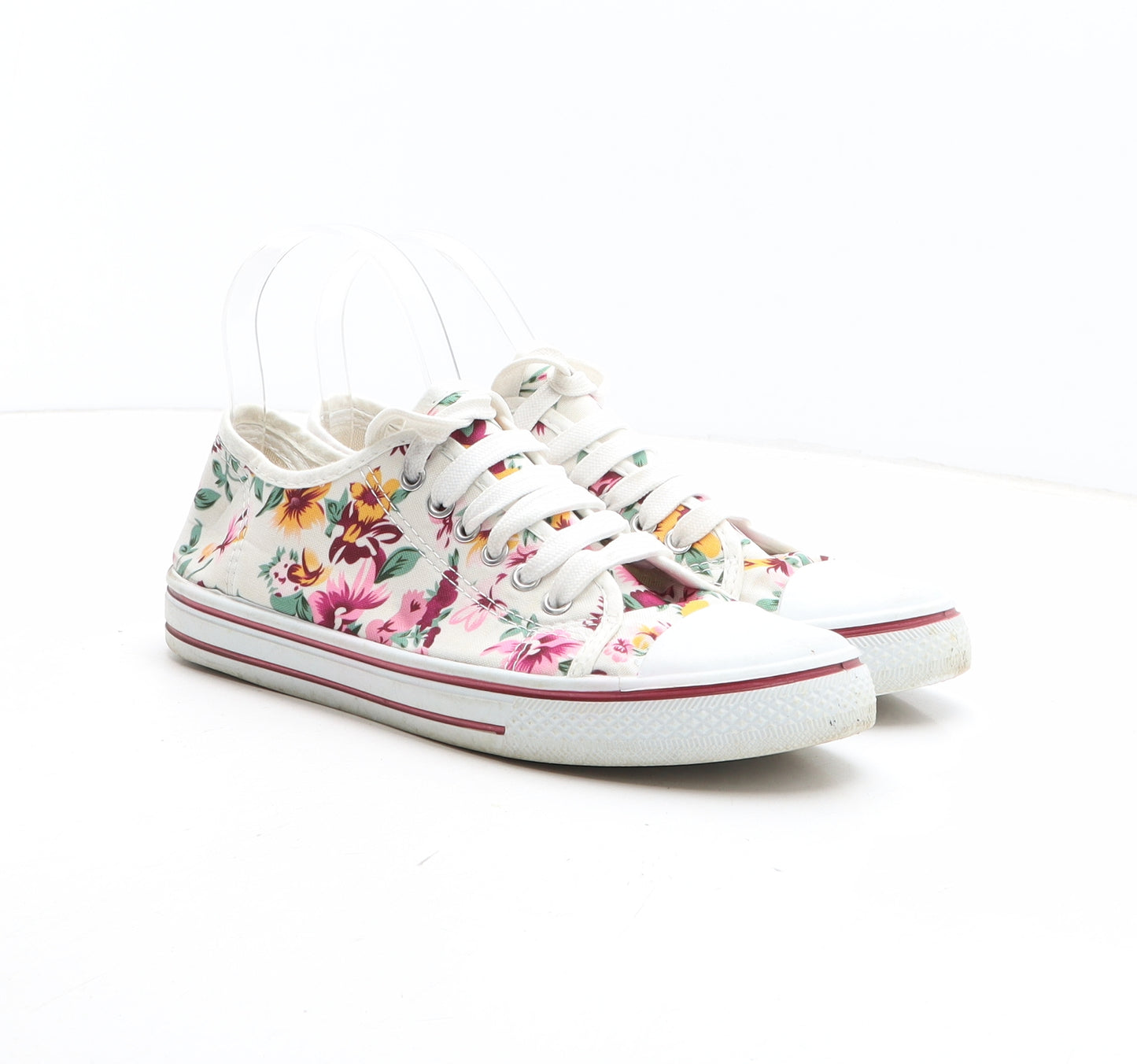 Lilley Womens Multicoloured Floral Fabric Trainer UK