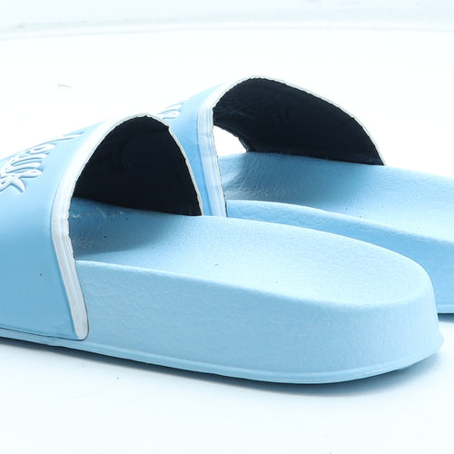 Henleys Womens Blue Rubber Slider Sandal UK