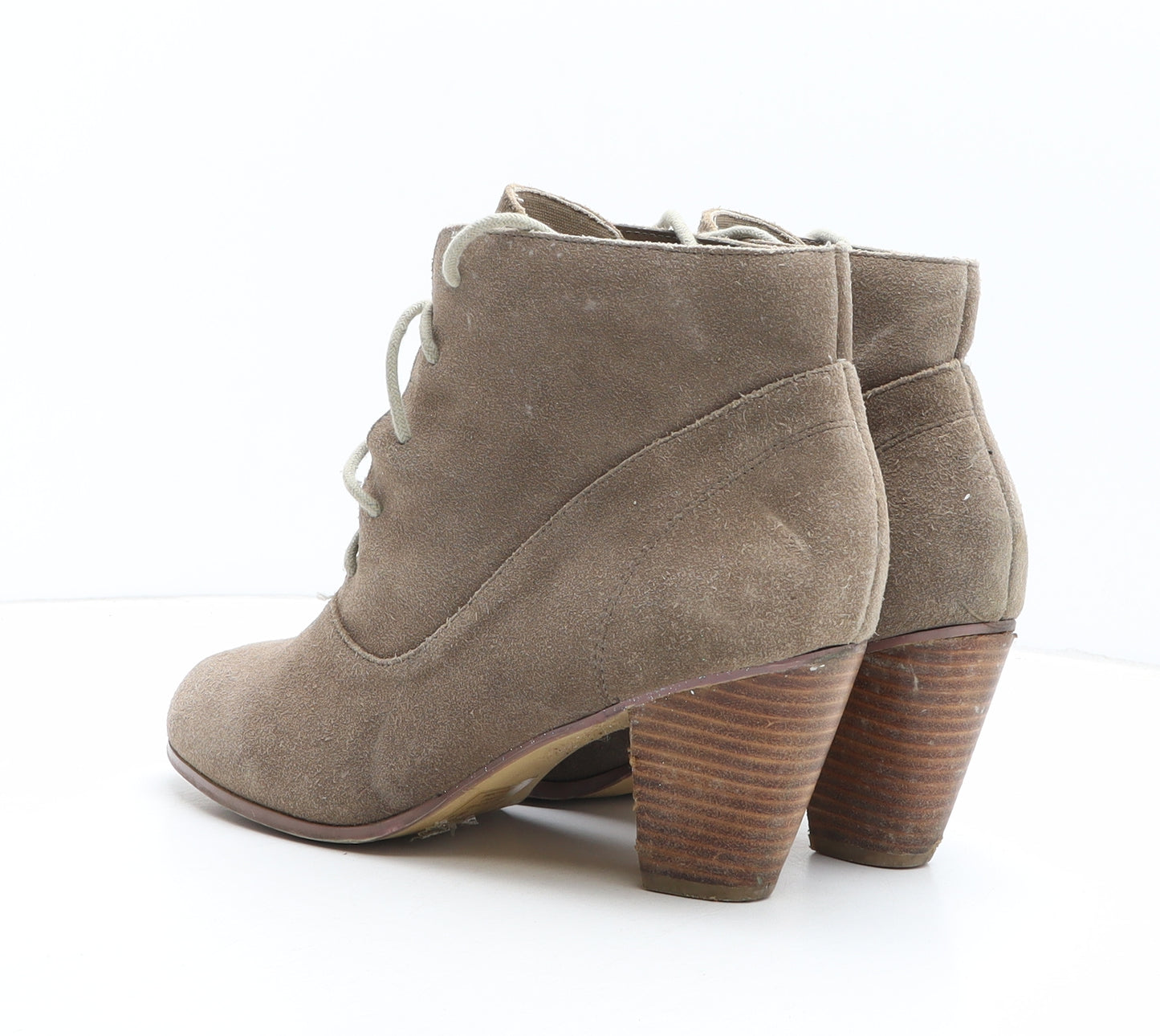 Tailissime Womens Beige Suede Bootie Boot UK