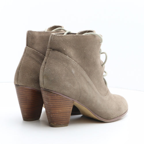 Tailissime Womens Beige Suede Bootie Boot UK