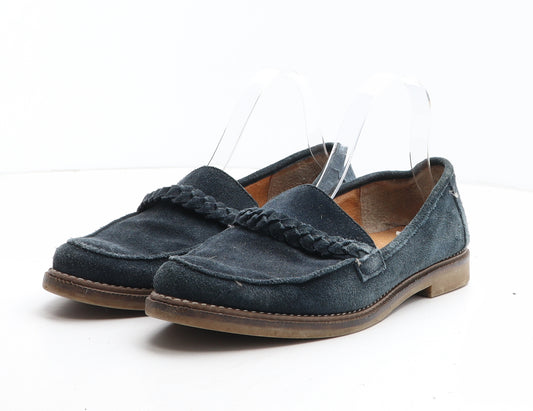 Preworn Womens Blue Suede Loafer Casual UK