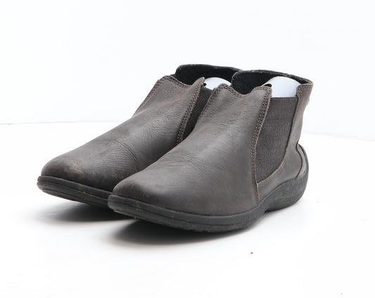 Hotter Womens Brown Leather Chelsea Boot UK