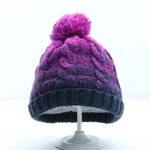 Mountain Warehouse Womens Purple Acrylic Bobble Hat One Size