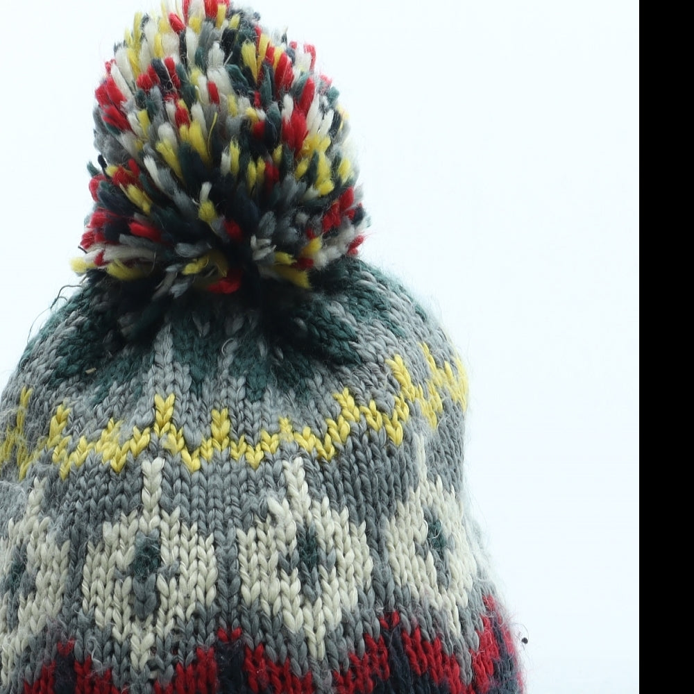 NEXT Mens Multicoloured Fair Isle Acrylic Winter Hat One Size