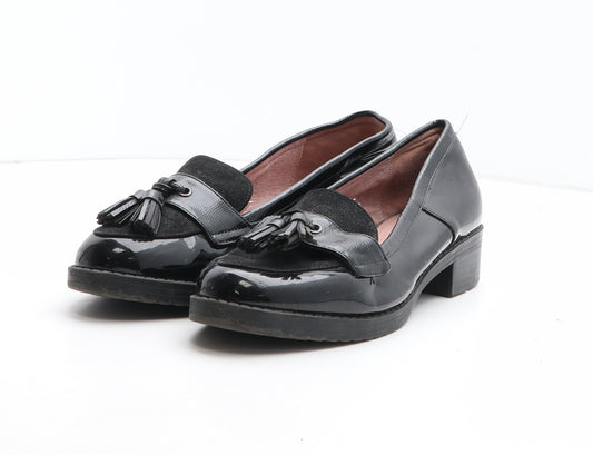 NEXT Womens Black Synthetic Loafer Casual UK
