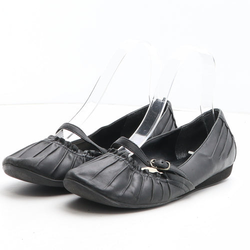 South Womens Black Synthetic Flat UK